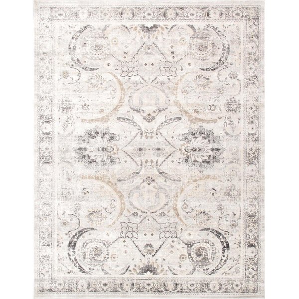 Pasargad Home 8 x 10 ft Amadeus Design Power Loom Area Rug Ivory PRC1021IS 8X10